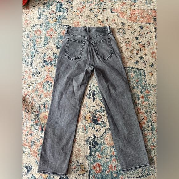 Abercrombie and fitch ankle straight ultra high rise gray size 27 - Picture 4 of 5